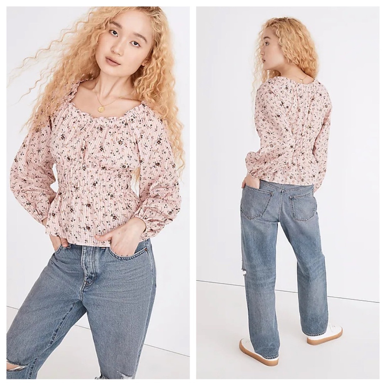 Madewell Sophia Top In Bouquet Floral - Size Xxs